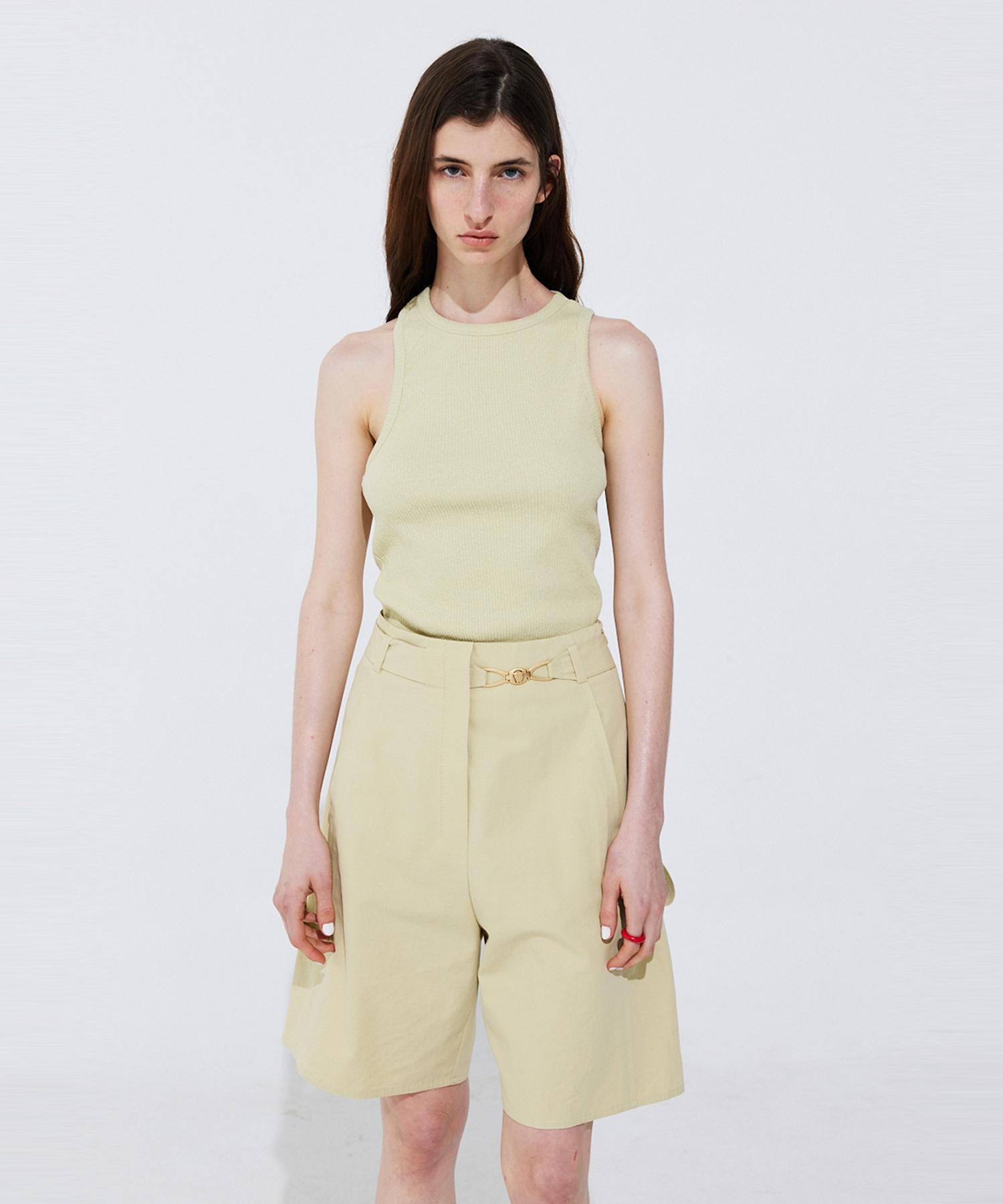Bundercammer Back Cut-Out Sleeveless_Light Green M