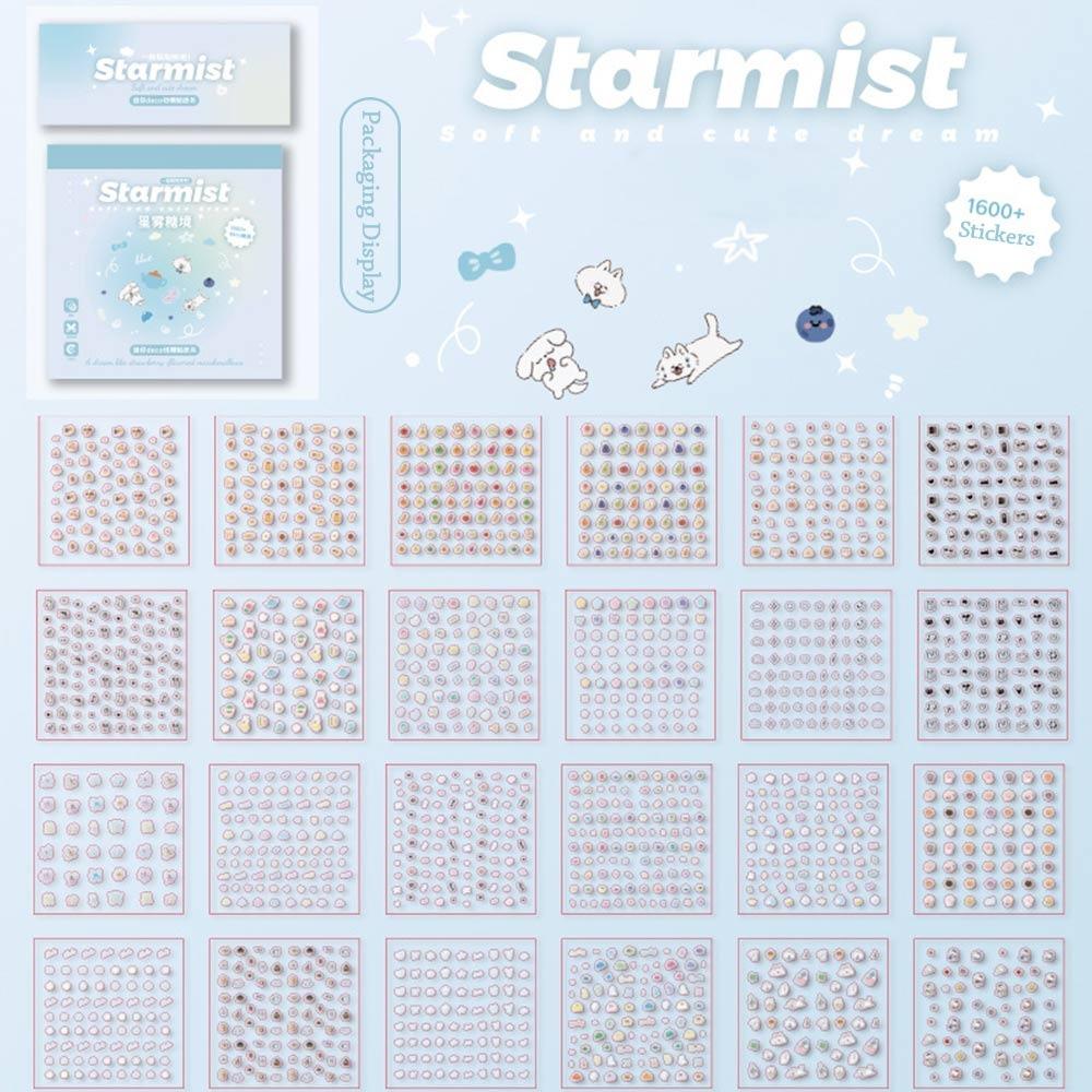 24Pcs/Set No-Repeat Nail Sticker Self Adhesive Soft Embossed Cartoon Stickers Multifunction Decal Nail Art Sticker