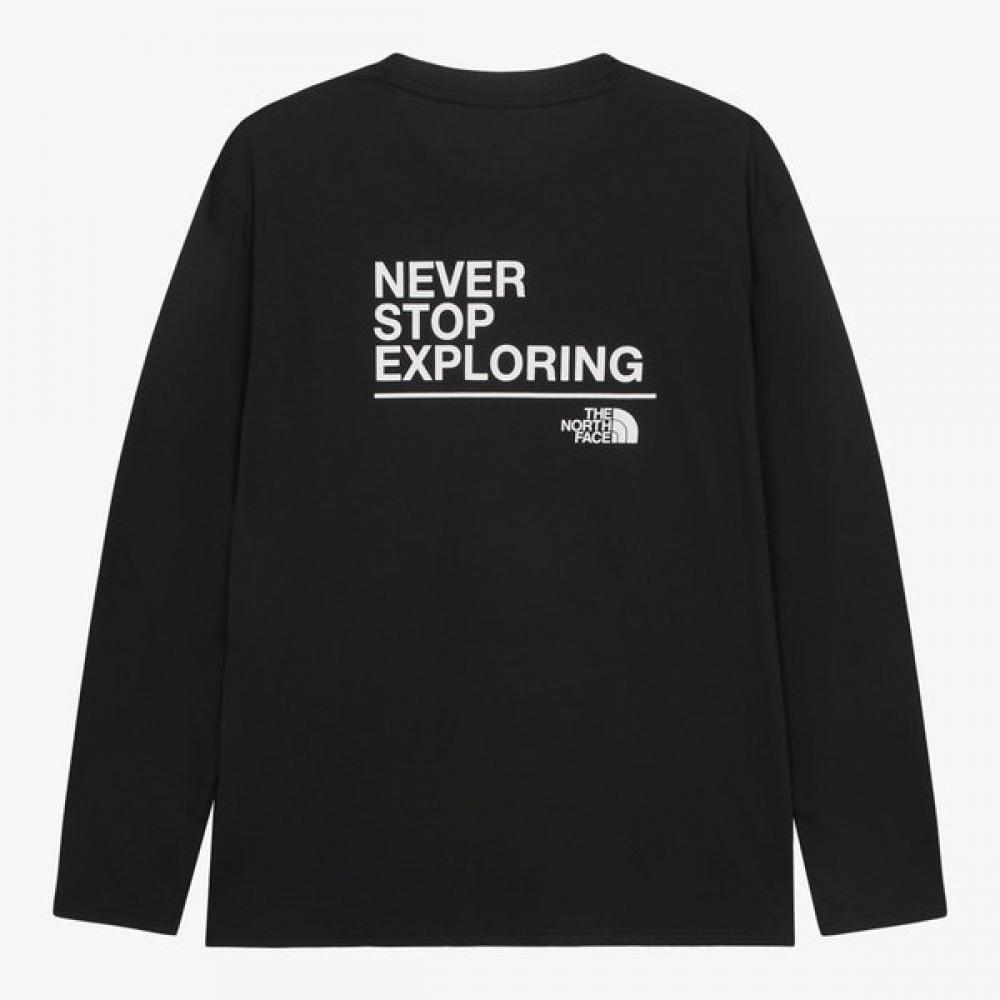 The NorTh Face Long Sleeve T shirT Black nT7Tr58a BLACK/085