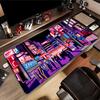 Neon City Mouse Pad Pixel Large Mousepad XXL Mouse Pad Setup Gaming Accessories Company Rubber Mouse Mat Desk Pad Mousepads