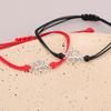 Bracelet Souhaits Trèfle à Quatre Feuilles Bonne Chance Charms Trèfle à Quatre Feuilles Trèfle Bracelet pour Femmes Hommes Cadeau d'Amitié Bijoux Porte-Bonheur