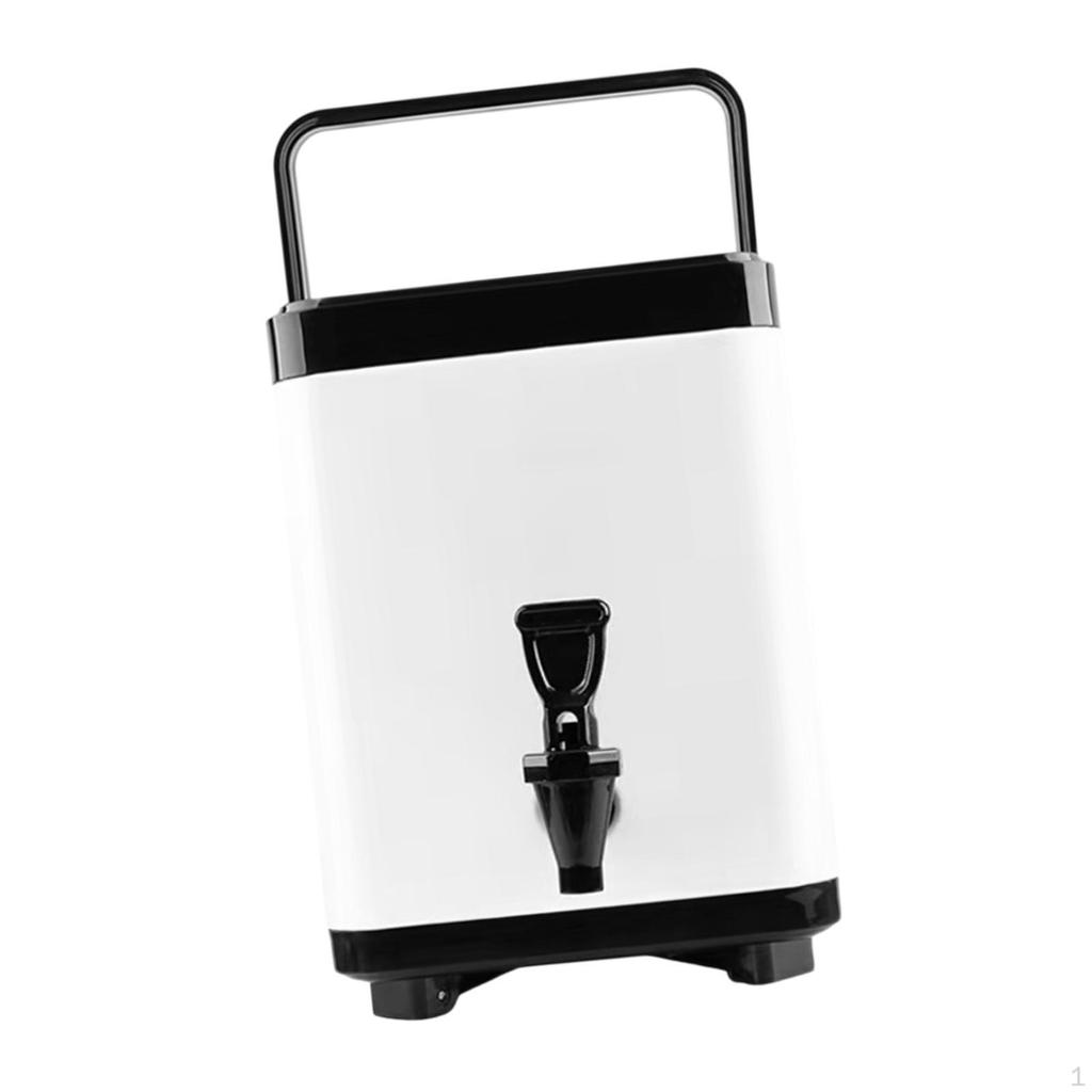 Beverage Dispenser with Faucet for And Cold Drinks, Portable Insulated Container Soup