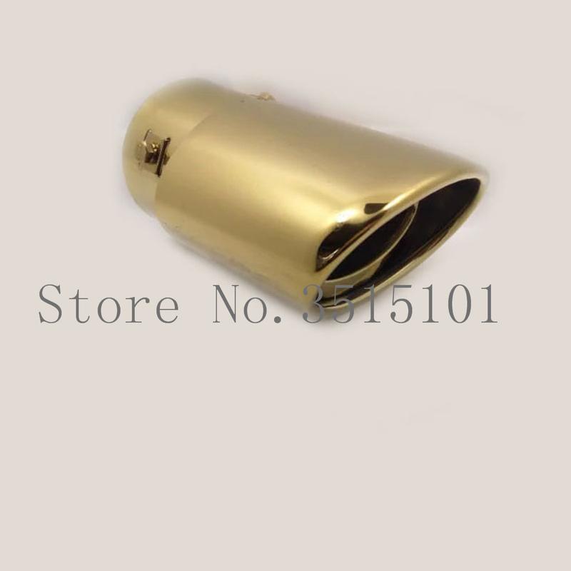 For Jeep Compass 2017 2018 Car Styling Cover Muffler End Stainless Steel Tail Pipe Dedicate Outlet Exhaust