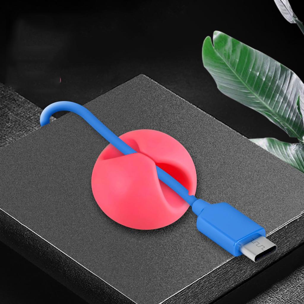 10PCS Desk Cable Organizer Clips for Wire Management Adhesive Cord Holders USB Charging Cables Office Desktop Organization
