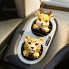 Mini Car Ornament for Air Vent Cute Animal Clip Freshener with Aroma Pad, Resin Lion Interior Decoration Leopard Deer Owl Dashboard Ornament,
