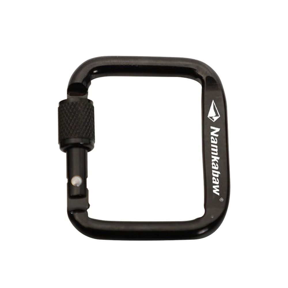 3pcs Flattened Buckle with Thread Square Carabiner Durable Kettle Buckle Carabiner Accessories