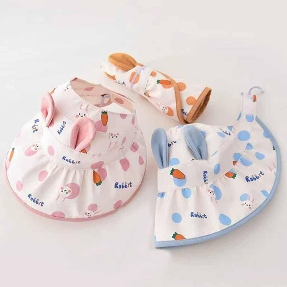 Polyester Children's Sun Hat Cartoon Print Toddler Sunshade Cap  Travel Accessories