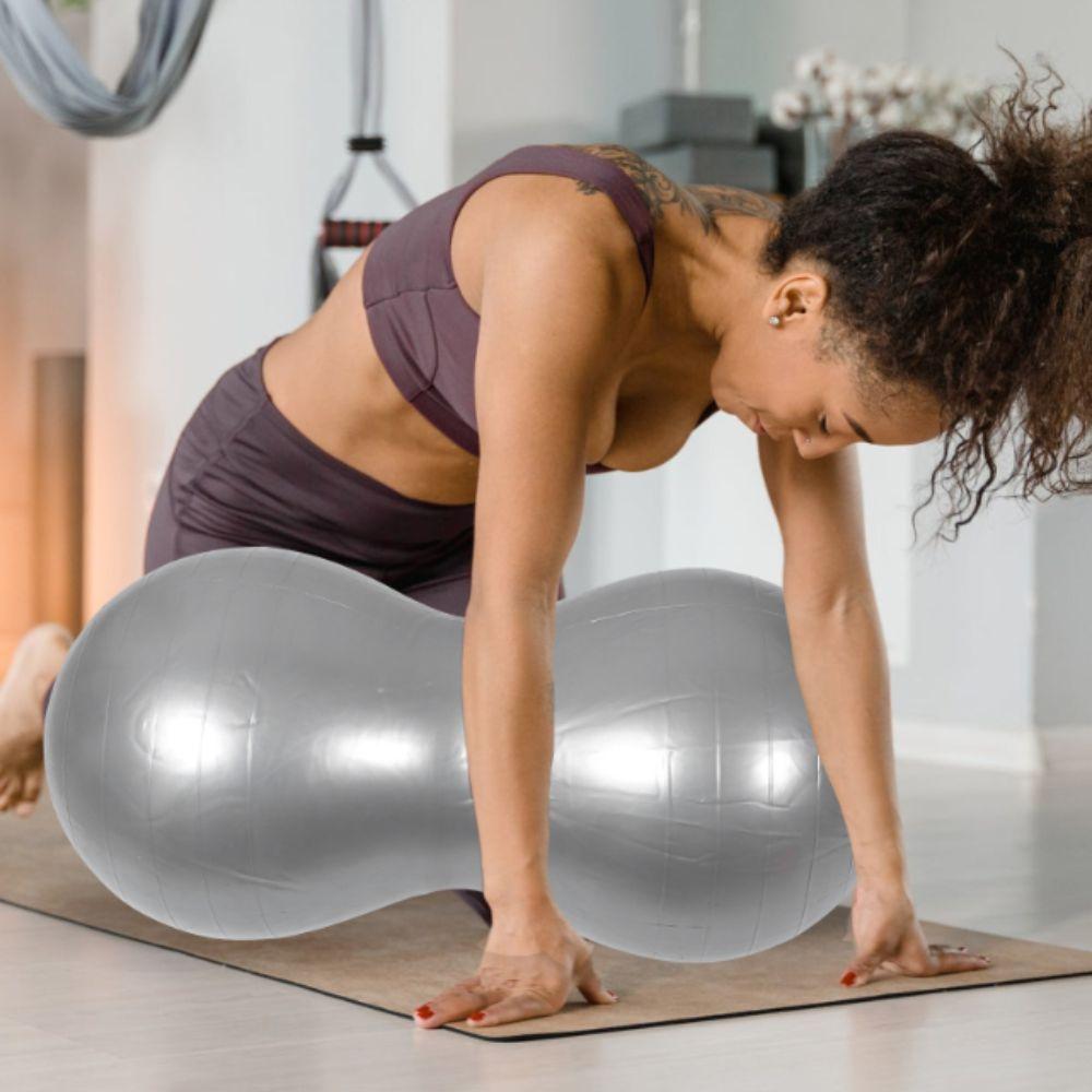 PVC Material Explosion-proof Yoga Ball Thickened Inflatable Pilates Yoga Ball  Home Exercise