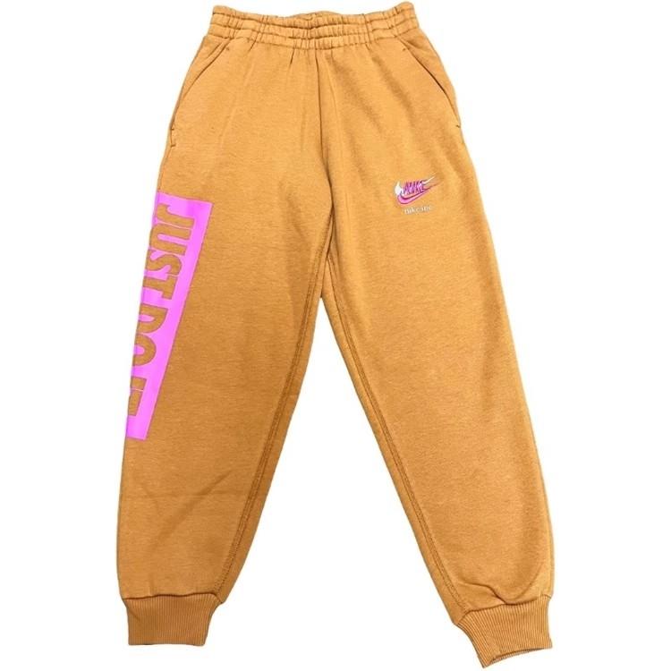 

Nike Удобные Повседневные Флисовые Теплые Брюки Детские брюки Пустынно-Охристый DX5138-754 XL
