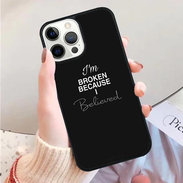 Sad depression Black Word Phone Case Cover For iPhone 17 Air 16 15 14 Plus 11 12 13 Pro Max Apple max