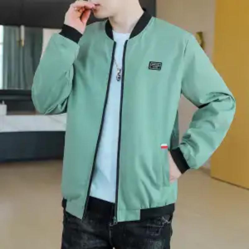 New Men's Jackets Youth Trendy Thin Baseball Collar Casual Tops