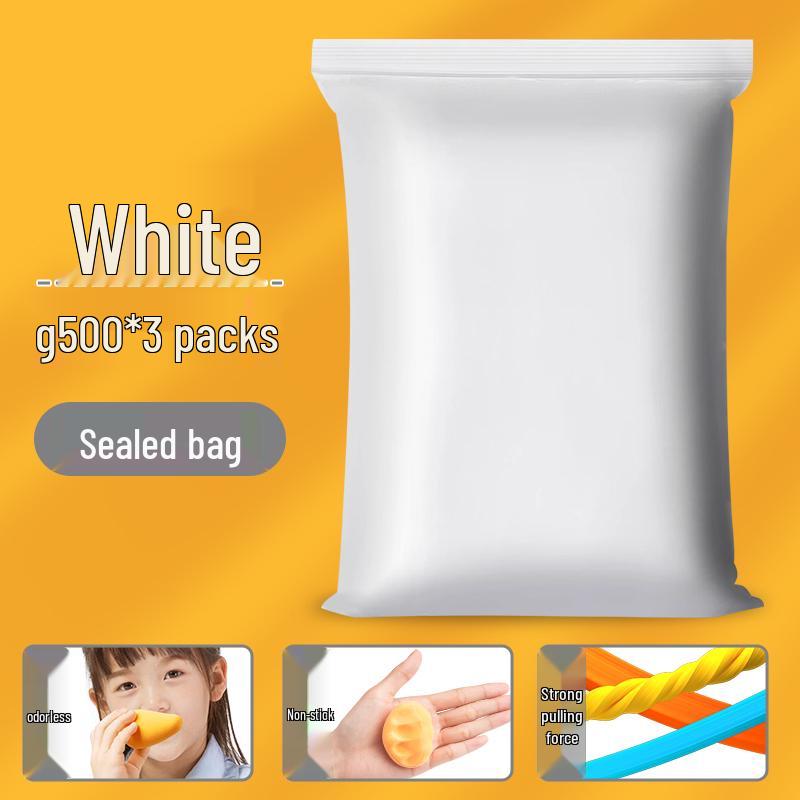 Large Pack Children's Space Clay - White Plasticine for Kindergarten & Primary School Crafting