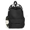 School bag Mori casual simple versatile college student school bag fresh and sweet solid color with letters light large capacity backpack