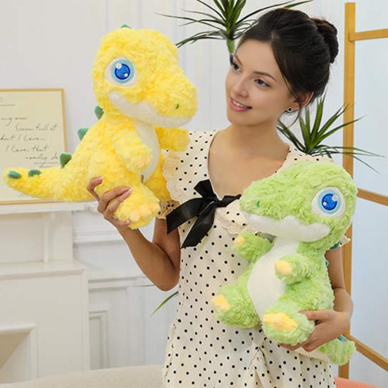 Niedliche Dinosaurier Plüschpuppe Weiches Stofftier Kissen für Jungen Kinder Umarmbares Dino Spielzeug für Schlafzimmerdeko Und Geburtstagsgeschenk