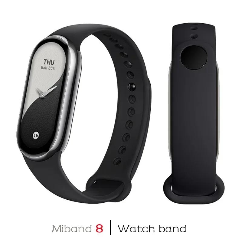 Silikonarmband für Xiaomi Mi Band 9 8 Armband NFC Sport Gummi Smart Armband Armband pulseira correa Xiaomi 8 9 Zubehör