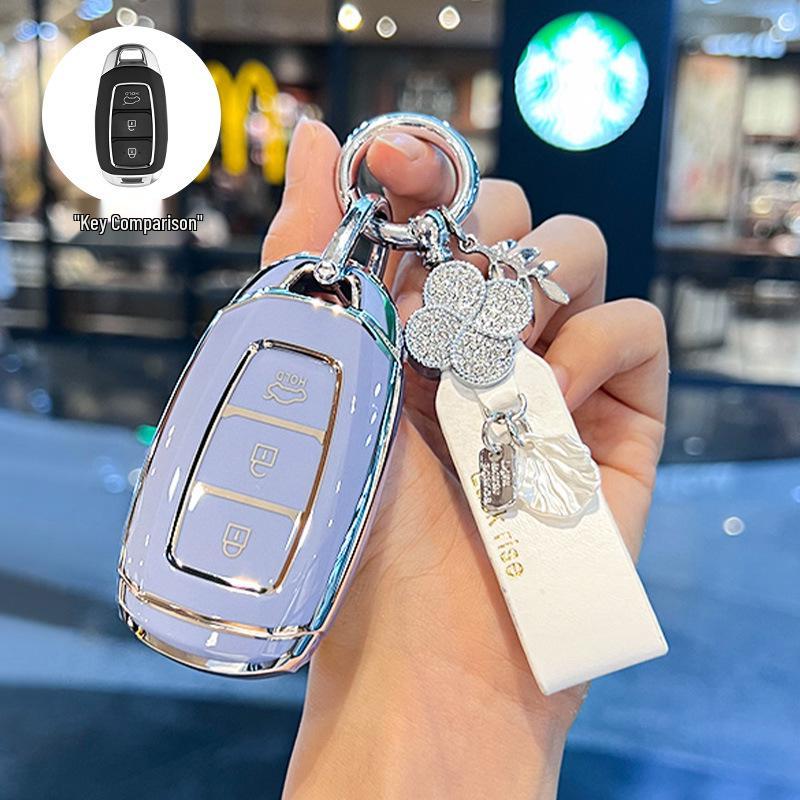 Modern ix35, Elantra ix25 Key Case: Compact Car Shell Buckle for Elantra, Lingdong, Mingtu, Langdong & Verna Models