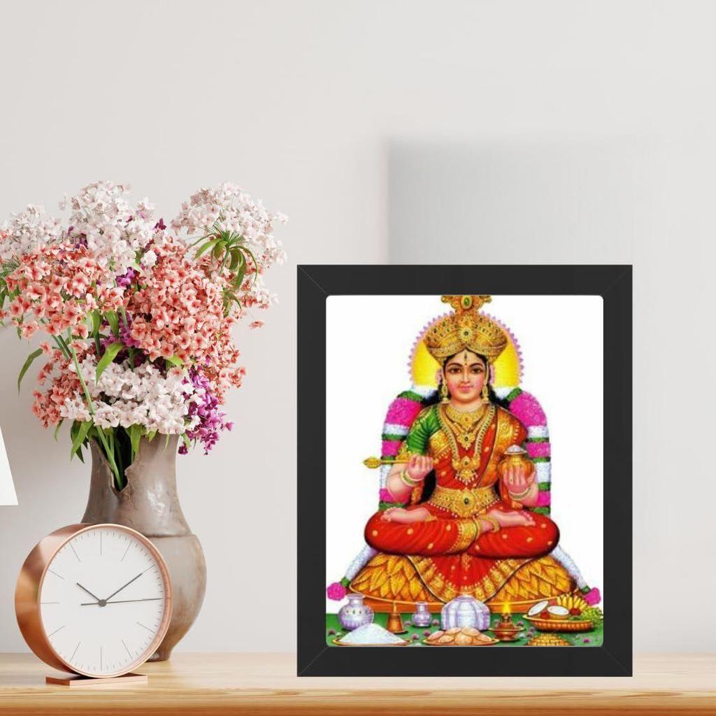 Hinduistický náboženský design Šivy a Maa Annapurny Déví, nástěnné umění, malba v rámu pro domácí dekoraci a jako dárek, tradiční chrámové umělecké dílo