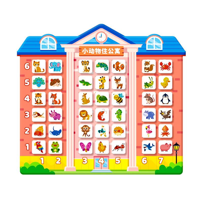 Animals Live In Buildings, Tear Books, Enlighten Quiet Books, Logical Thinking Babies, Early Education Educational Toys, Children's Cognition