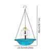 Solar Cascade Hanging Bird Bath Fountain, Solar Water Pump Three-Tiered Bird Bath Tub , Hanging Hook for Garden Patio Wildlife
