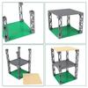 INIBUD Classic Compatible 16x16mm Baseplate with Set of 3 Boards and 8 Posts Blocks, Double-Sided, Posts,
