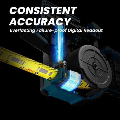 3-in-1 Digital Tape Measure, 330Ft Laser Measurement Tool & Auto Lock Tape with Instant Digital Readout, Extended Laser Line & Incremental Measurement