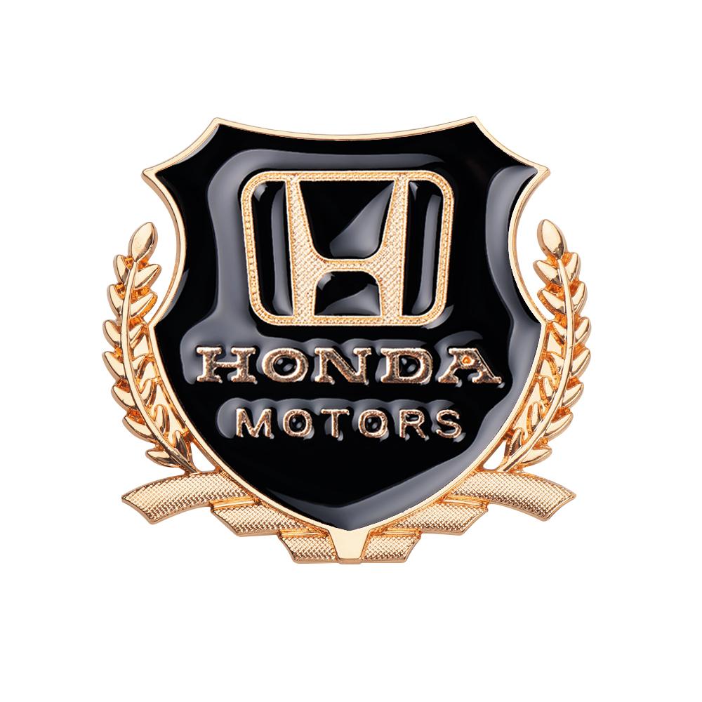 

3D Metal Car Body Fender Emblem Shield Stickers Decor Auto For Honda Type R S XR-V CR-V UR-V CR-Z Fit Mugen Power XR-V Pilot Crv 1pcs