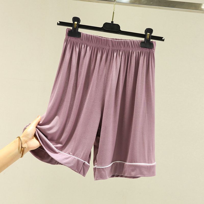 

Modal Home Thin Casual Solid Color Minimalist Pajama Pants Light purple 2XL (70.00 kg-80.00 kg recommended