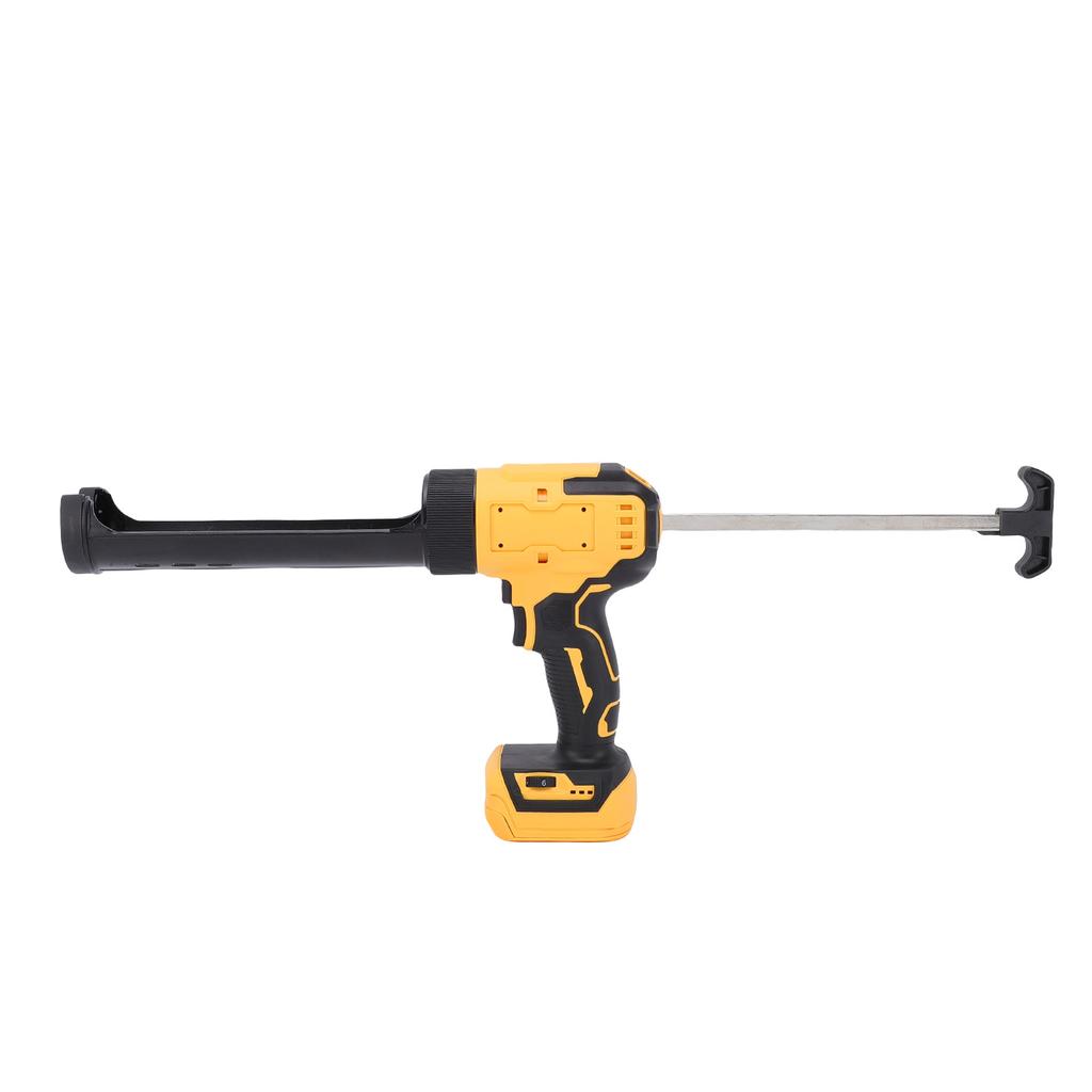 Kabellose Kartuschenpresse   Elektrisch 6-stufig Wiederaufladbar Digitalanzeige mit LED-Licht Praktisches Werkzeug zum Füllen Abdichten Reparieren Gelb