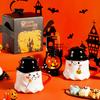Halloween Kaffeetasse Geist mit Hut Form Keramiktasse Spülmaschinenfest Festliche Tasse Saisonale Dekoration Geschenk