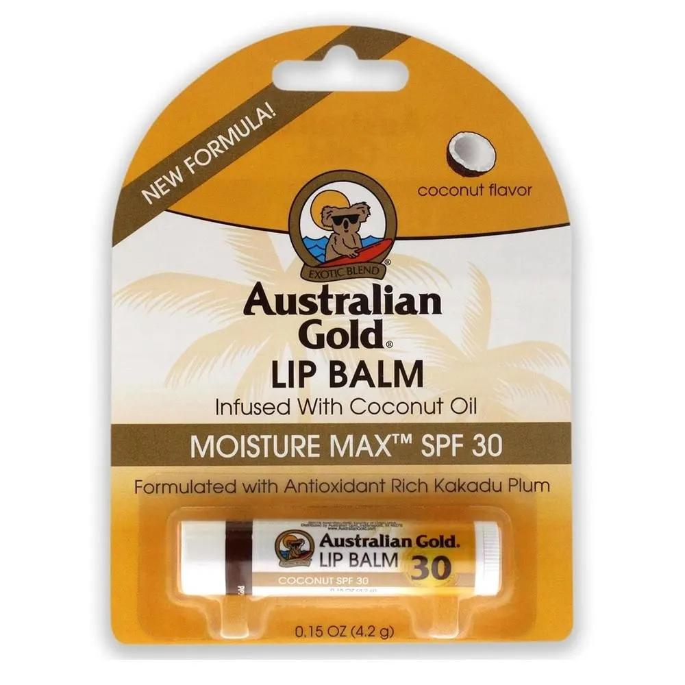 Australian Gold Lip Balm 2 Pack Coconut Oil Australian Gold Spf30 Lip Balm 0.15 Oz, 0.15 Ounces