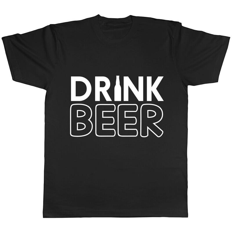 Drink Beer Mens Ladies Womens Unisex T-Shirt S разноцветный