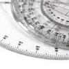 25cm Round Protractor Ruler Plastic Math Measuring Tool Full Center Angle Protractor Math Protractor