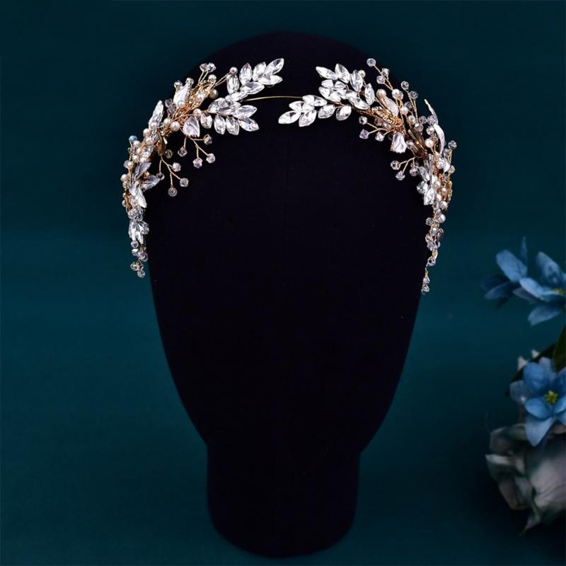 Luxurious Bridal Wedding Headwear Girls Headbands Fashionable Bridal Hairband for Wedding Elegances