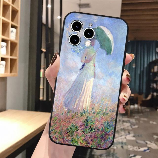 

Чехол для телефона Iphone 14 13 12 11 Pro Max Xs Xr X 12mini 14 Plus Se Claude Monet Garden Lotus Bridge, чехол для мобильного телефона Funda iPhone 12Pro
