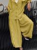 New Autumn Commute Style Floral Striped Loose Blazer Casual Suit Set