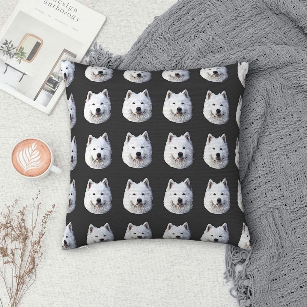Samoyed - Stunning Dog! Square Pillowcase Pillow Cover Cushion Throw Pillow for Home Sofa Living Room