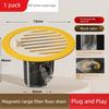 Floor Drain Deodorizer Cover, Universal for Bathrooms, Anti-Odor Device for Drains, Stainless Steel, Prevents Insects, Suitable for Kitchens