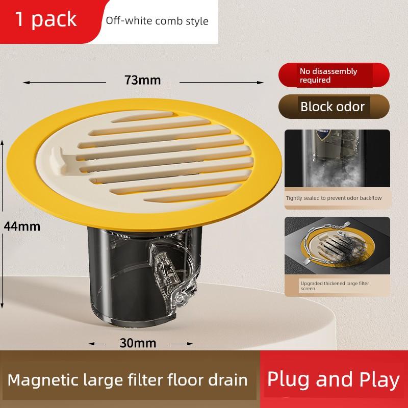 Floor Drain Deodorizer Cover, Universal for Bathrooms, Anti-Odor Device for Drains, Stainless Steel, Prevents Insects, Suitable for Kitchens