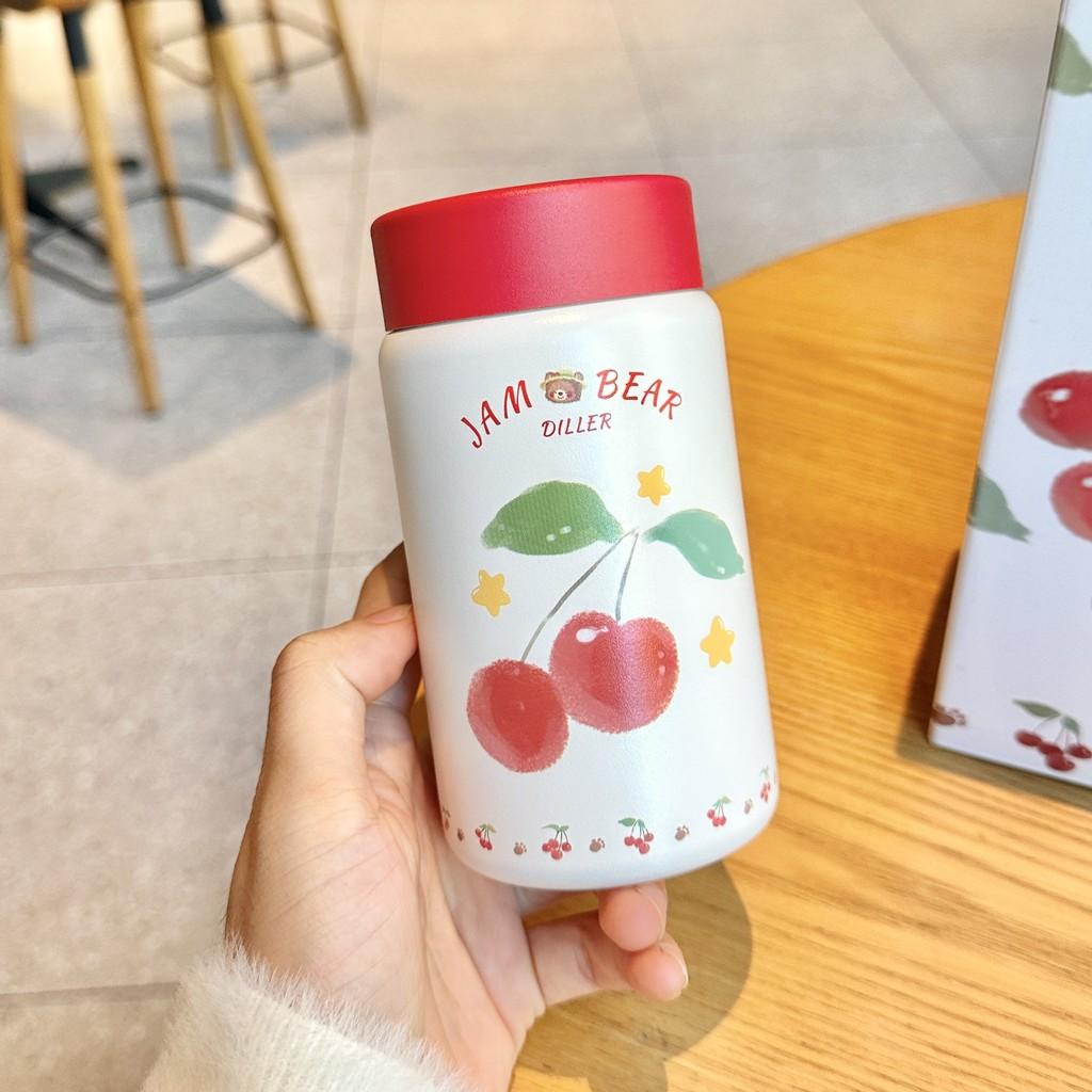 Cherry Series Insulated Travel Mug With Vacuum Stainless Steel For Students And Office Use