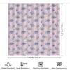 Purple Flower Shower Curtain Waterproof Fabric Decorative Bathroom Accessories Set Bath Towel Rack Hooks For Home Kitchen Sink S