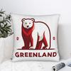 Greenland  Square Pillow Case MAGA    Cushion Cover Custom Zippered Decorative Pillowcase for Sofa 45x45cm