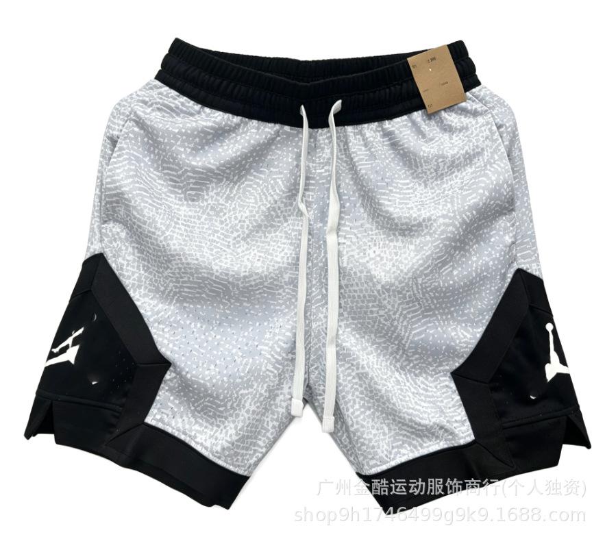New 2026 summer loose and quick-drying men's AJ basketball shorts printed trendy sports casual pants source wholesale