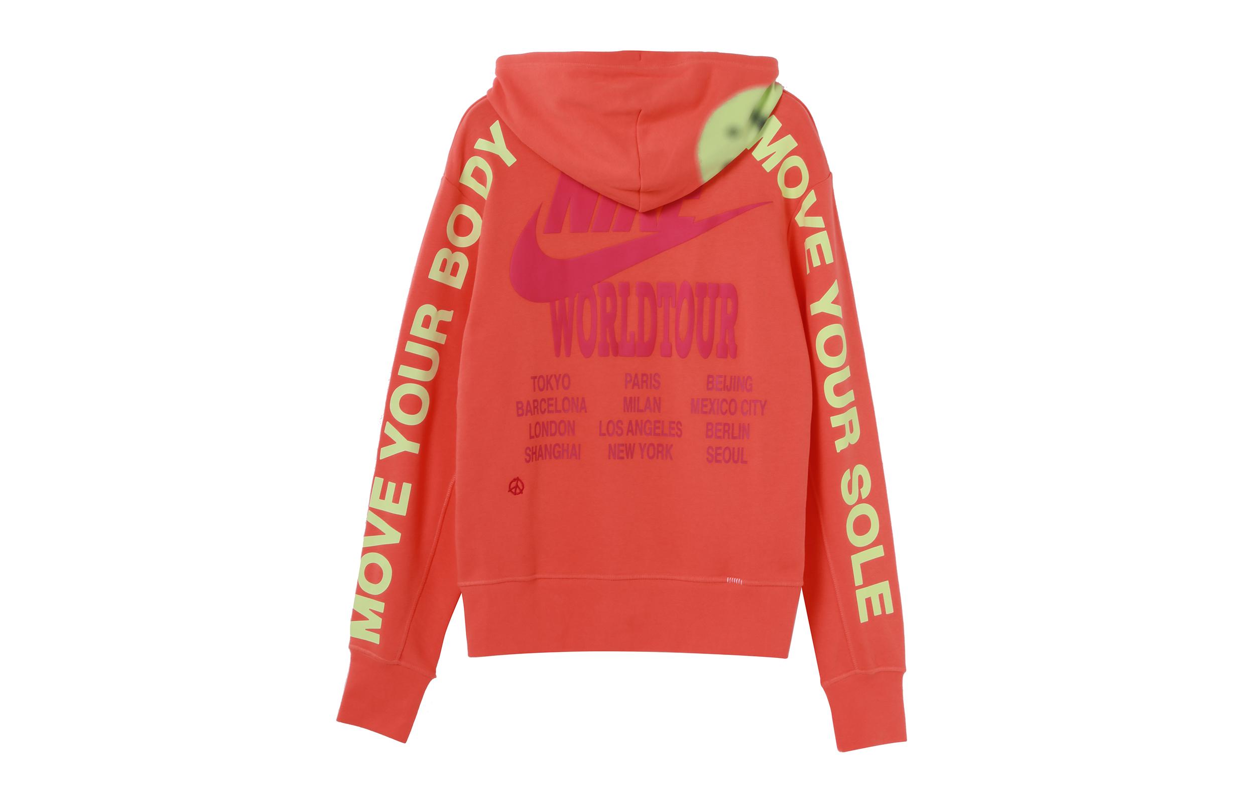 Nike Sweatshirts Men`s Orange Hooded Moderate