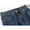 Retro Narrow Edition Wide Leg Jeans Autumn Winter High-waisted Slimming Straight Leg Jeans Stretch Embroidered Jeans