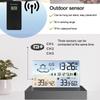 Multifunction Weather Station Transparent Wireless Digital Indoor Outdoor Forecast With 1 Sensor Temperature Humidity Monitor