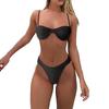 Women's Split Bandeau Bikini Fashion Sexy Swimsuit