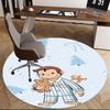 Curious George,Christmas Chair mat Round Rug Office carpet, Non slip, Suitable for Living Rooms, Bedrooms Decor 1205522a