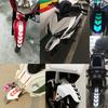 Colorful Motorcycle Arrow Stripe Stickers Reflective Waterproof Oilproof Motorcycle Paste Moto Decoration Accessories