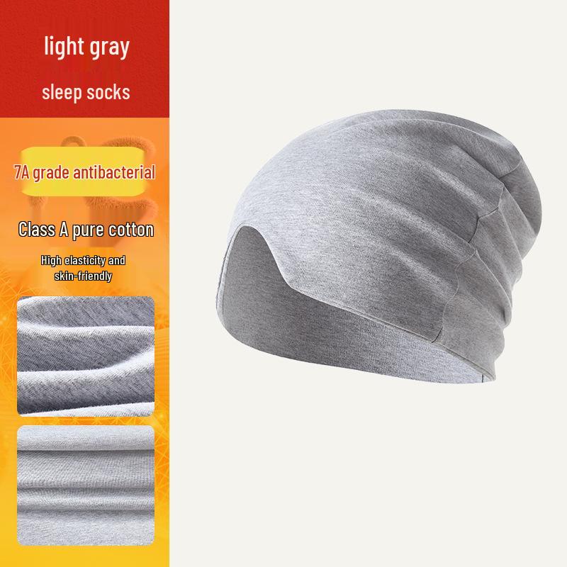 

Мужская ветрозащитная хлопковая шапочка для сна и маска для глаз для ночного затенения One Size