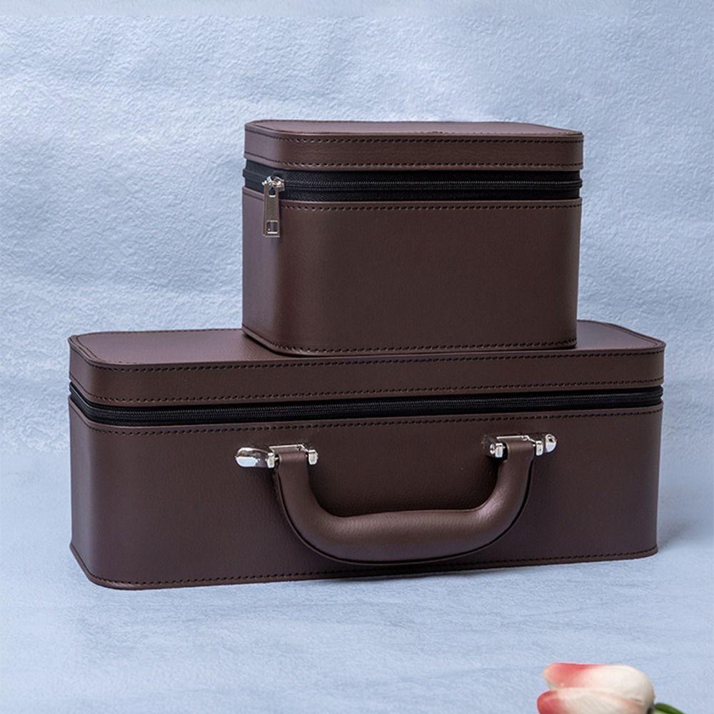 Vintage Wristwatch Holder PU Leather Bracelet Storage Boxes Watch Display Box Jewelry Storage